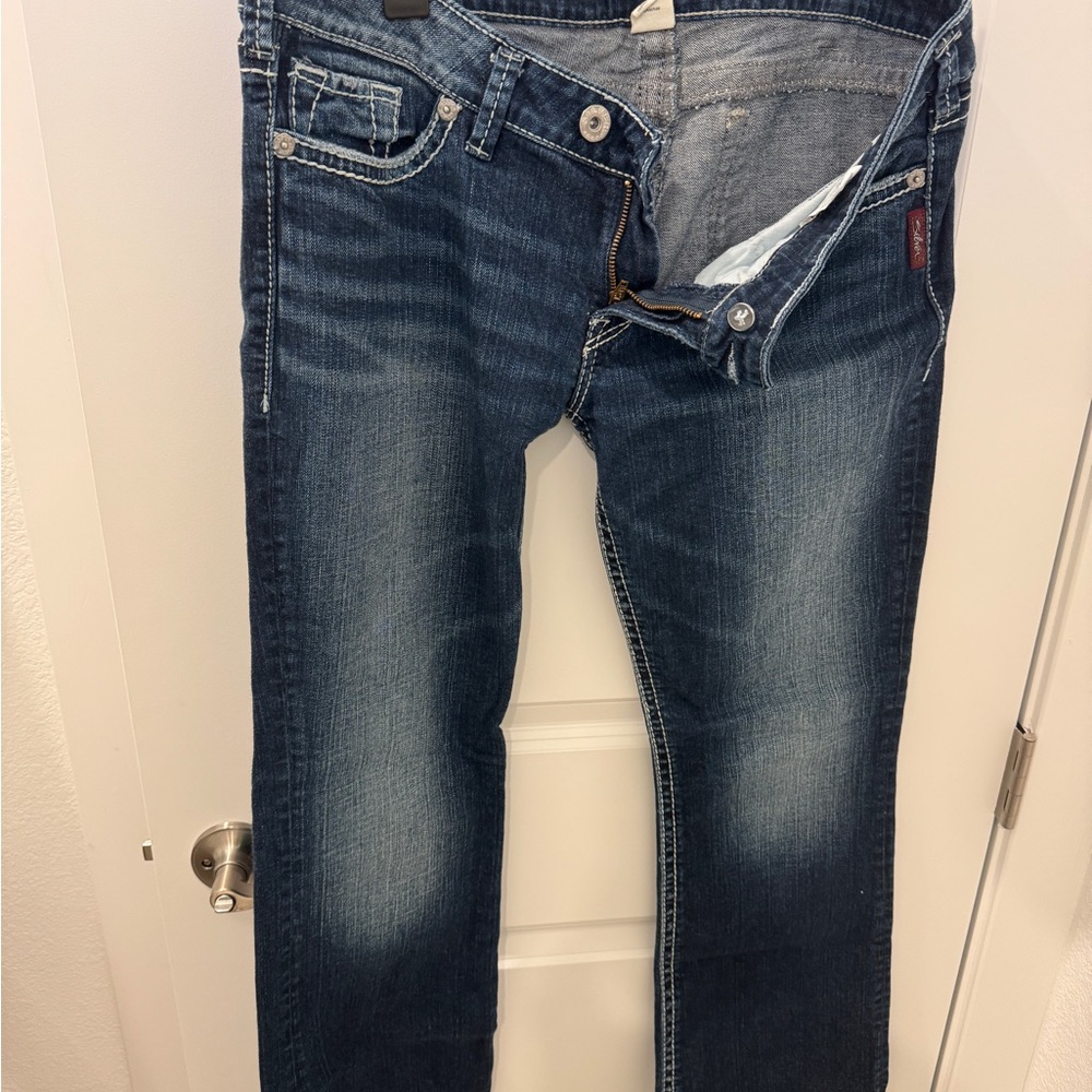 Silver Jeans Women's Boot Cut Jeans - Dark Blue